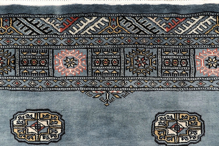 Light Slate Grey Bokhara 4' 2 x 6' 3 - No. 61052 - ALRUG Rug Store