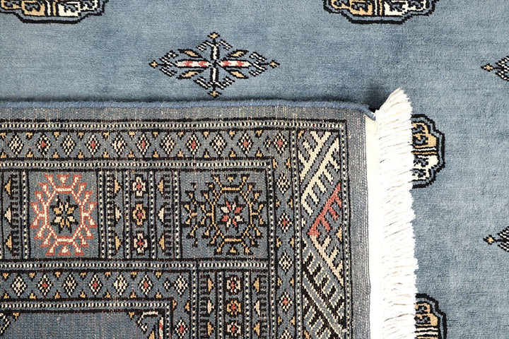 Light Slate Grey Bokhara 4' 2 x 6' 3 - No. 61052 - ALRUG Rug Store
