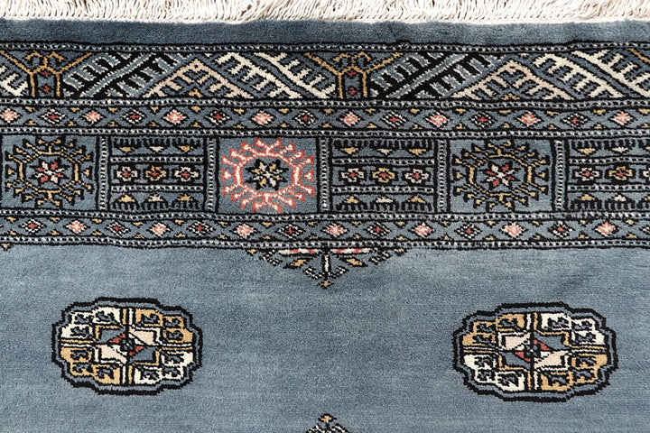 Light Slate Grey Bokhara 4' 2 x 6' 5 - No. 61055 - ALRUG Rug Store