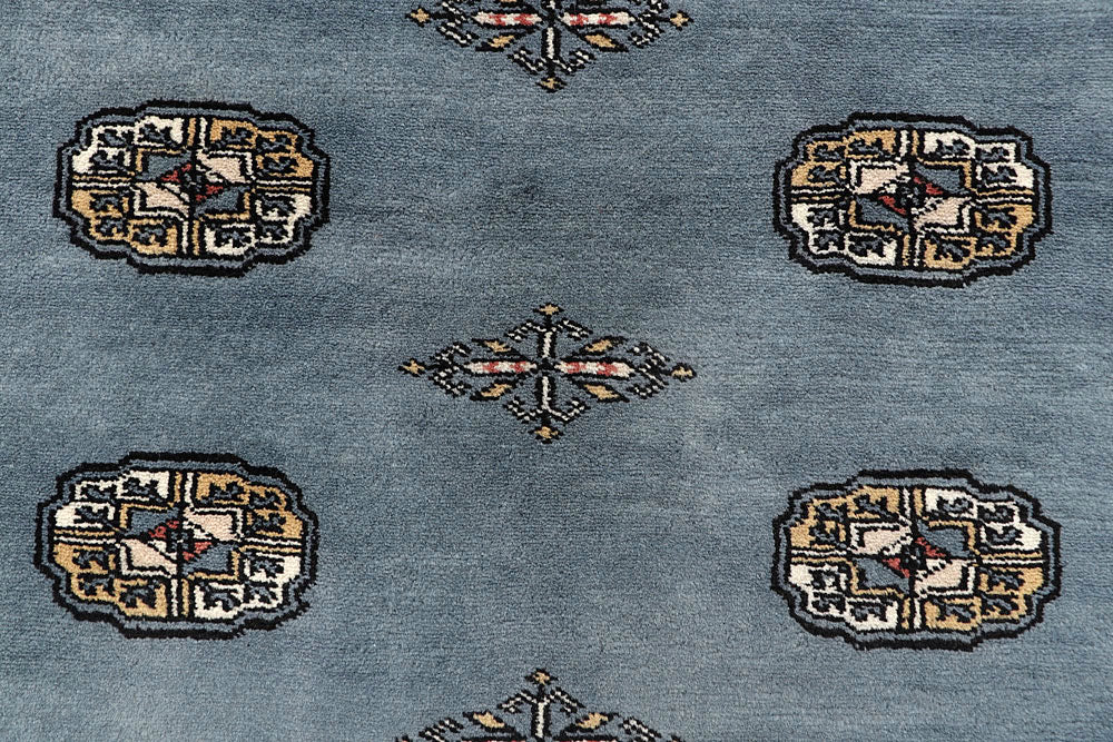 Light Slate Grey Bokhara 4' 2 x 6' 5 - No. 61055 - ALRUG Rug Store