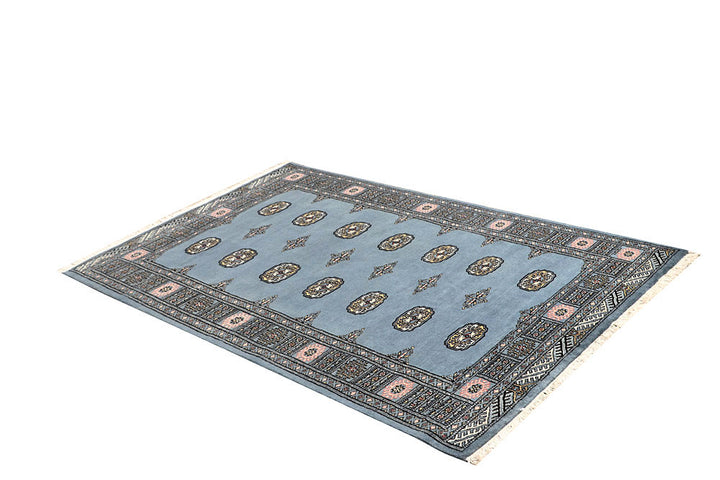 Light Slate Grey Bokhara 4' 2 x 6' 5 - No. 61055 - ALRUG Rug Store