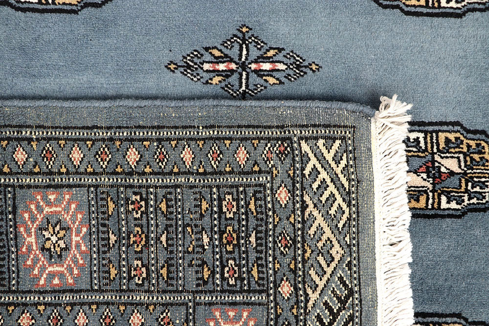 Light Slate Grey Bokhara 4' 2 x 6' 5 - No. 61055 - ALRUG Rug Store