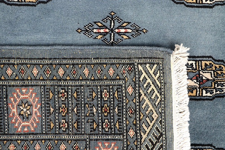 Light Slate Grey Bokhara 4' 2 x 6' 5 - No. 61055 - ALRUG Rug Store