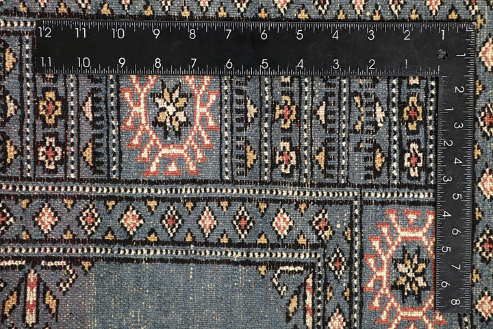 Light Slate Grey Bokhara 4' 2 x 6' 5 - No. 61055 - ALRUG Rug Store
