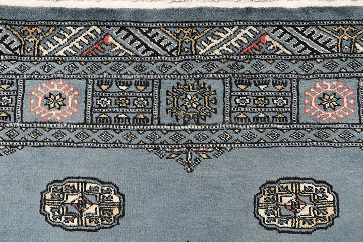 Light Slate Grey Bokhara 4' 2 x 6' 5 - No. 61056 - ALRUG Rug Store