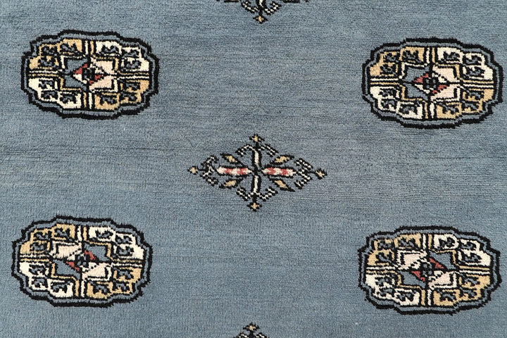 Light Slate Grey Bokhara 4' 2 x 6' 5 - No. 61056 - ALRUG Rug Store