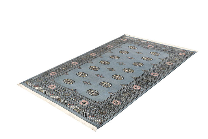 Light Slate Grey Bokhara 4' 2 x 6' 5 - No. 61056 - ALRUG Rug Store