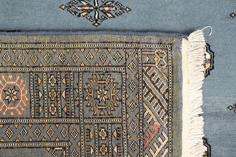 Light Slate Grey Bokhara 4' 2 x 6' 5 - No. 61056 - ALRUG Rug Store