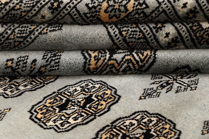 Light Grey Bokhara 4' 3 x 6' - No. 61057 - ALRUG Rug Store