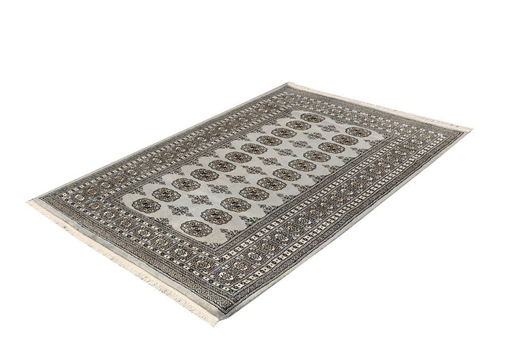 Light Grey Bokhara 4' 3 x 6' - No. 61057 - ALRUG Rug Store