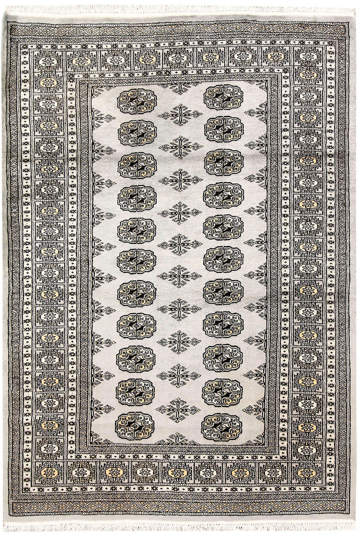 Light Grey Bokhara 4' 3 x 6' - No. 61057 - ALRUG Rug Store
