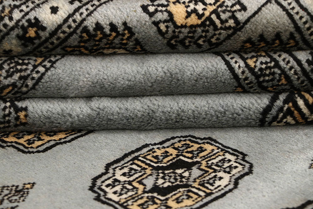 Light Grey Bokhara 4' x 6' 11 - No. 61058 - ALRUG Rug Store