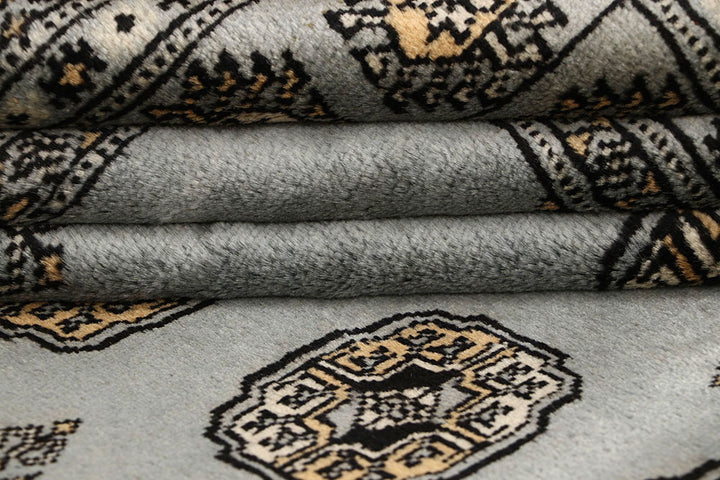 Light Grey Bokhara 4' x 6' 11 - No. 61058 - ALRUG Rug Store