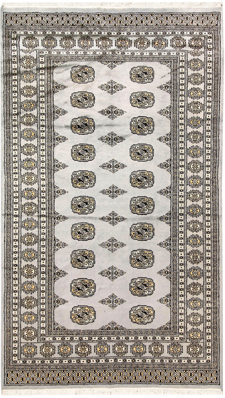 Light Grey Bokhara 4' x 6' 11 - No. 61058 - ALRUG Rug Store