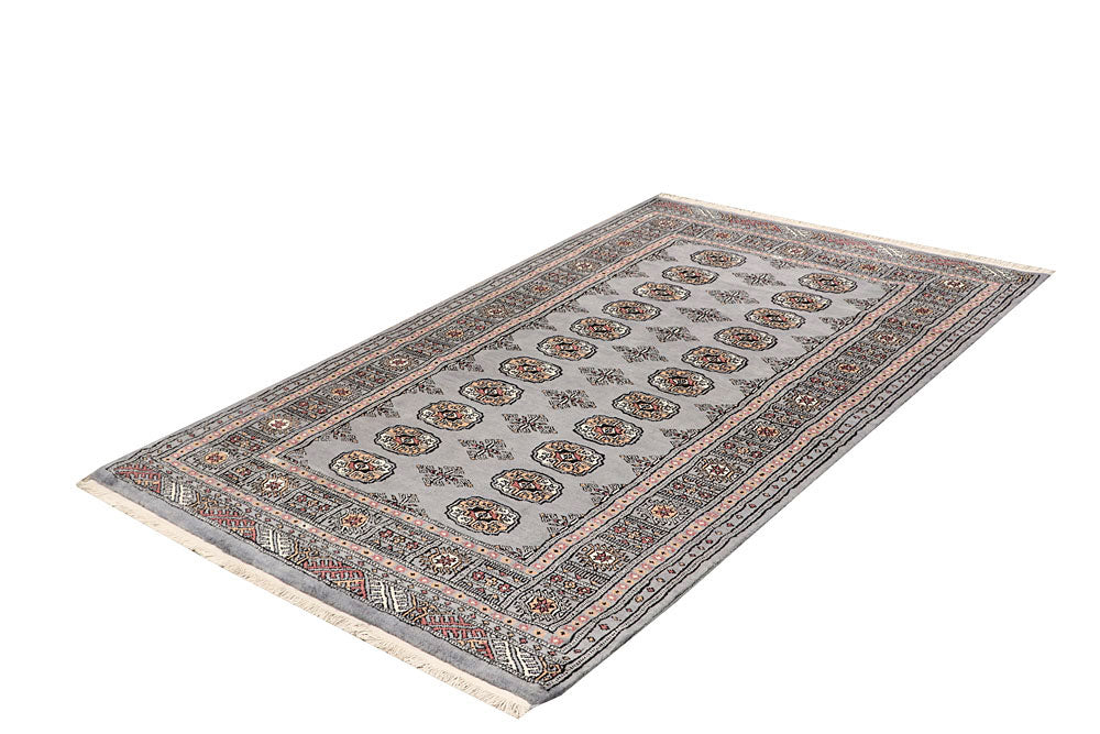 Light Grey Bokhara 4' 1 x 6' 7 - No. 61059 - ALRUG Rug Store