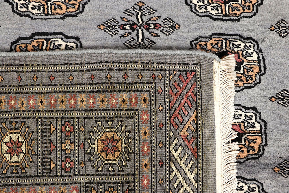 Light Grey Bokhara 4' 1 x 6' 7 - No. 61059 - ALRUG Rug Store