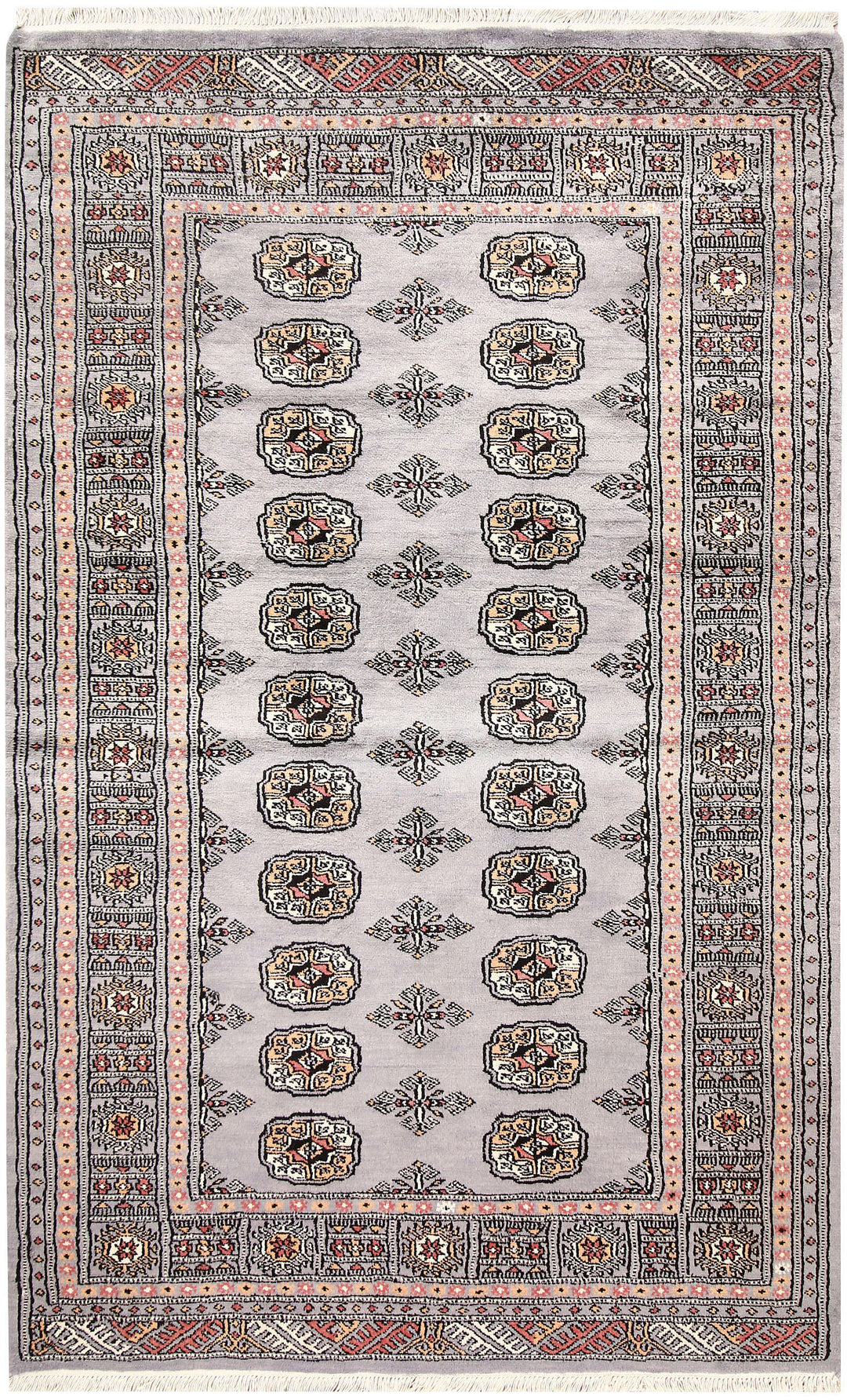 Light Grey Bokhara 4' 1 x 6' 7 - No. 61059 - ALRUG Rug Store