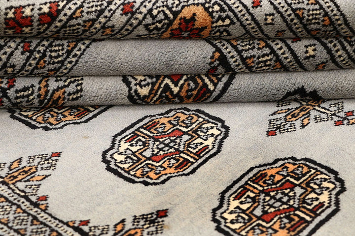 Gainsboro Bokhara 4' 1 x 6' 7 - No. 61060 - ALRUG Rug Store