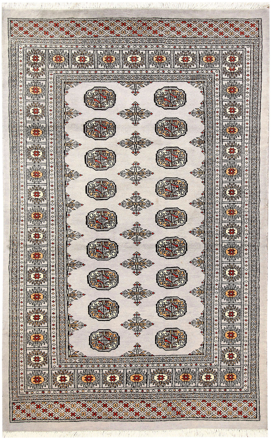Gainsboro Bokhara 4' 1 x 6' 7 - No. 61060 - ALRUG Rug Store