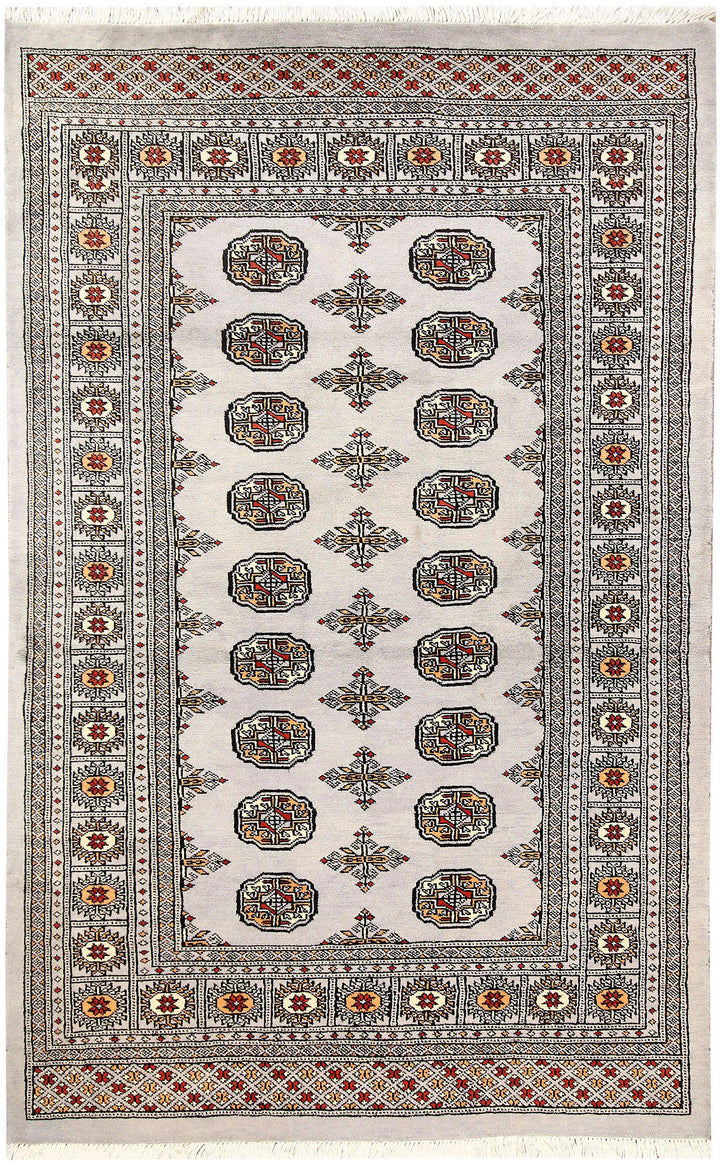 Gainsboro Bokhara 4' 1 x 6' 7 - No. 61060 - ALRUG Rug Store