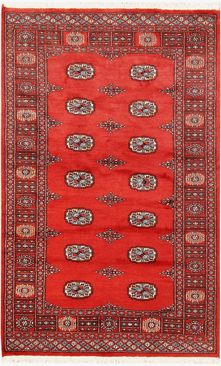 Orange Red Bokhara 4'  1" x 6'  3" - No. QA62400