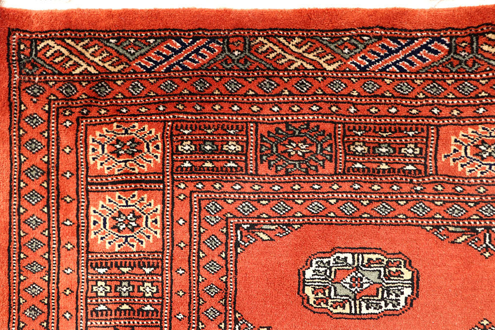 Tomato Bokhara 4' 2 x 6' 9 - No. 61066 - ALRUG Rug Store