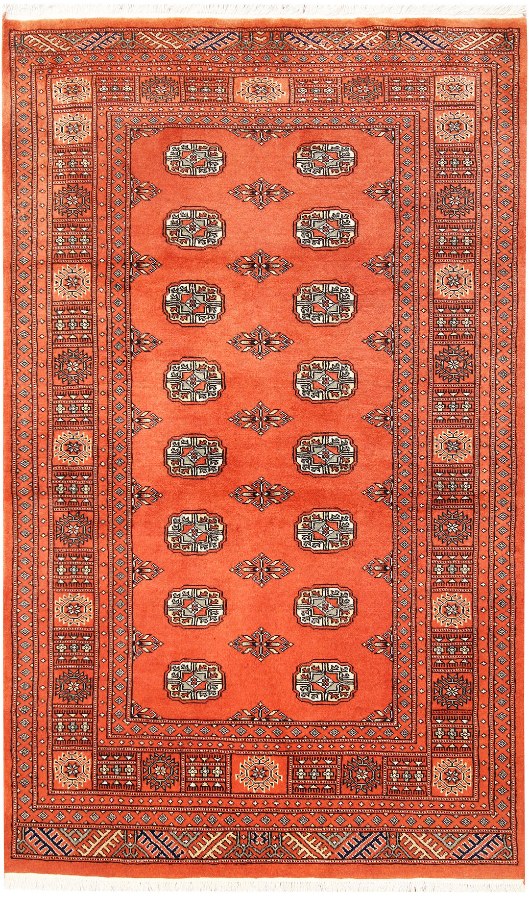 Tomato Bokhara 4' 2 x 6' 9 - No. 61066 - ALRUG Rug Store