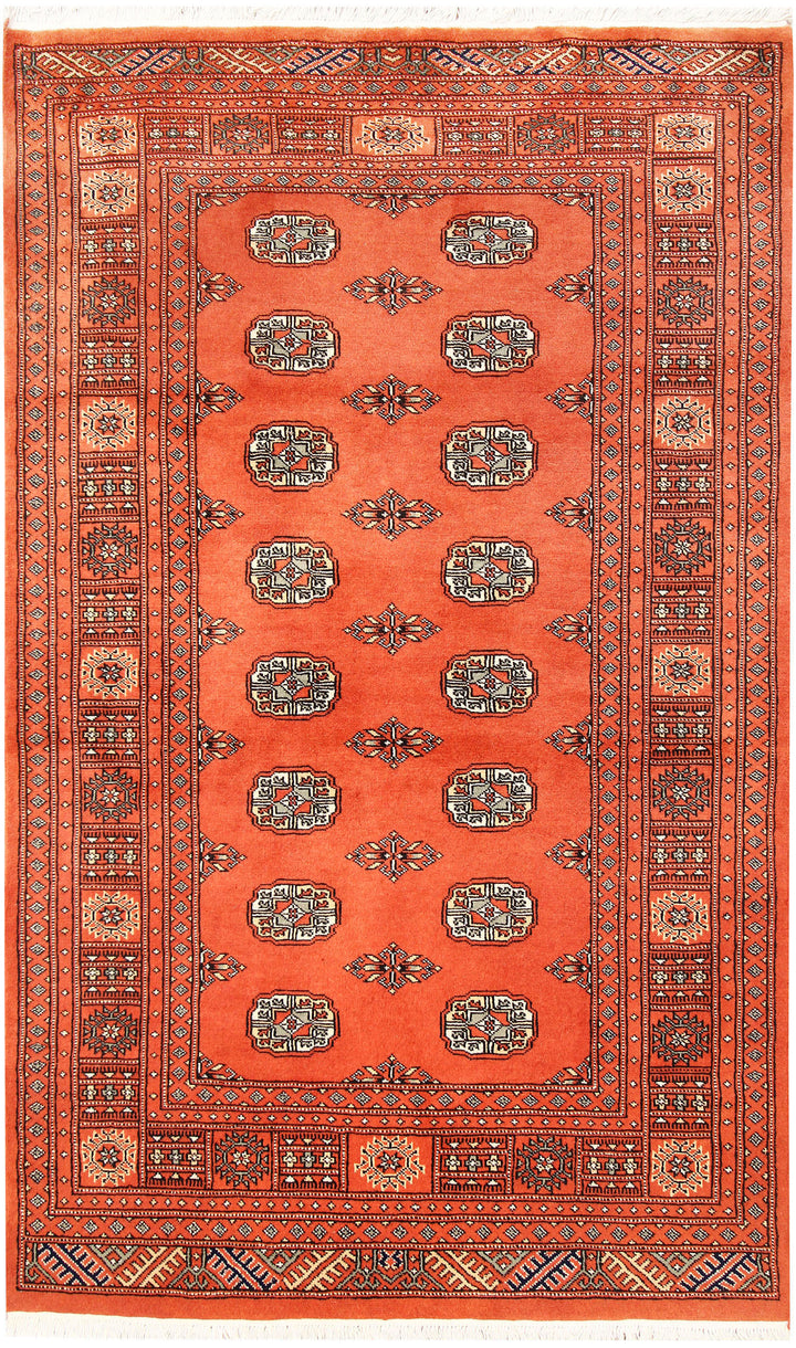 Tomato Bokhara 4' 2 x 6' 9 - No. 61066 - ALRUG Rug Store