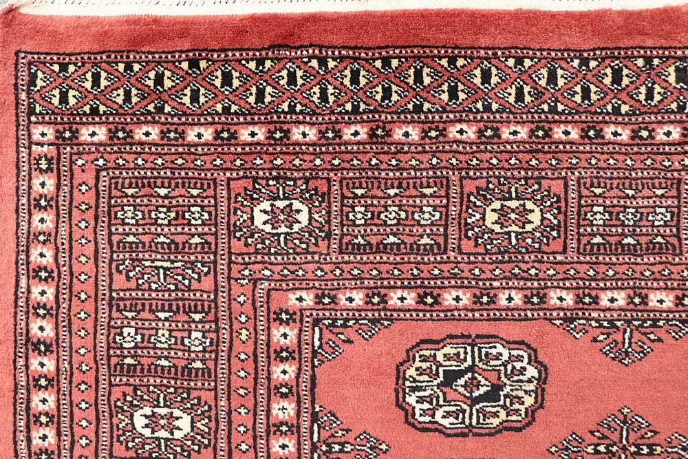 Salmon Bokhara 3' 11 x 6' - No. 61074 - ALRUG Rug Store