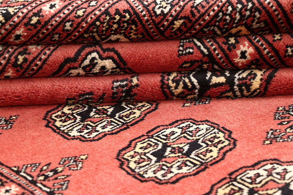 Salmon Bokhara 3' 11 x 6' - No. 61074 - ALRUG Rug Store