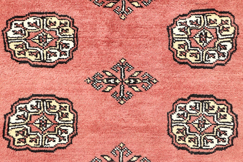 Salmon Bokhara 4' x 6' 7 - No. 61075 - ALRUG Rug Store