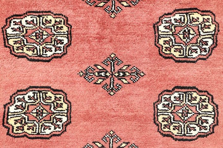Salmon Bokhara 4' x 6' 7 - No. 61075 - ALRUG Rug Store