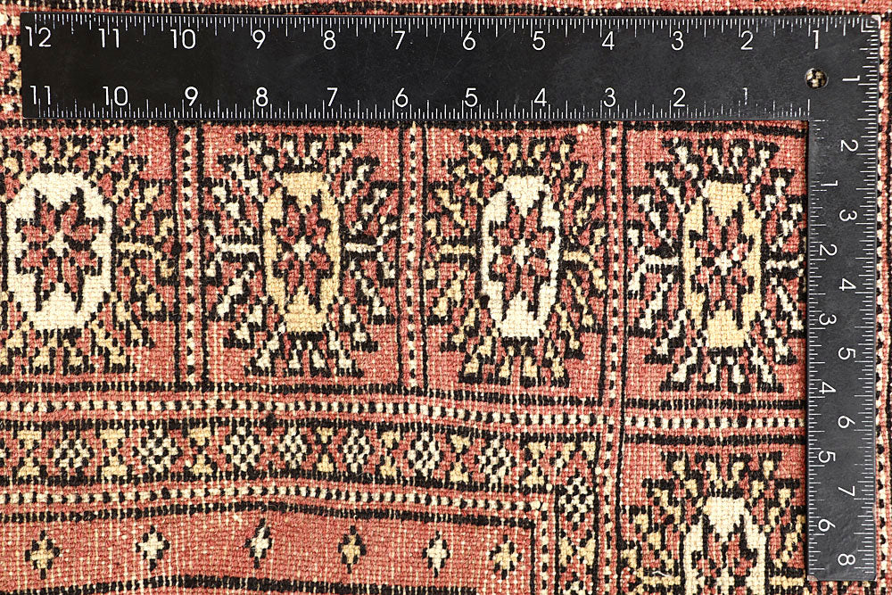 Salmon Bokhara 4' x 6' 7 - No. 61075 - ALRUG Rug Store