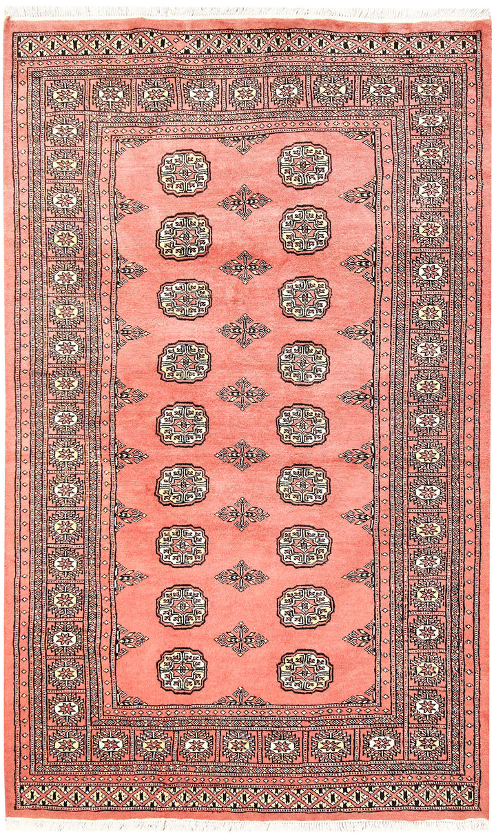 Salmon Bokhara 4' x 6' 7 - No. 61075 - ALRUG Rug Store