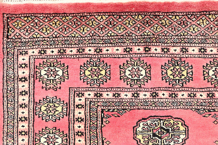 Pink Bokhara 4' 1 x 6' 4 - No. 61077 - ALRUG Rug Store