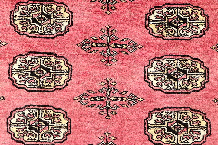 Pink Bokhara 4' 1 x 6' 4 - No. 61077 - ALRUG Rug Store