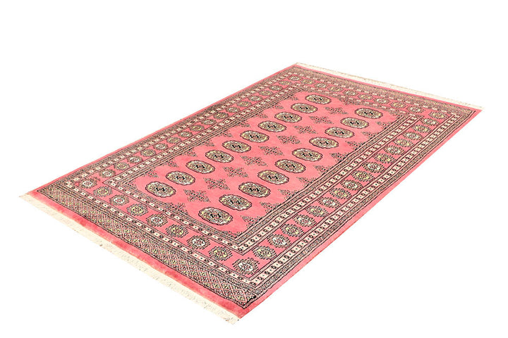 Pink Bokhara 4' 1 x 6' 4 - No. 61077 - ALRUG Rug Store