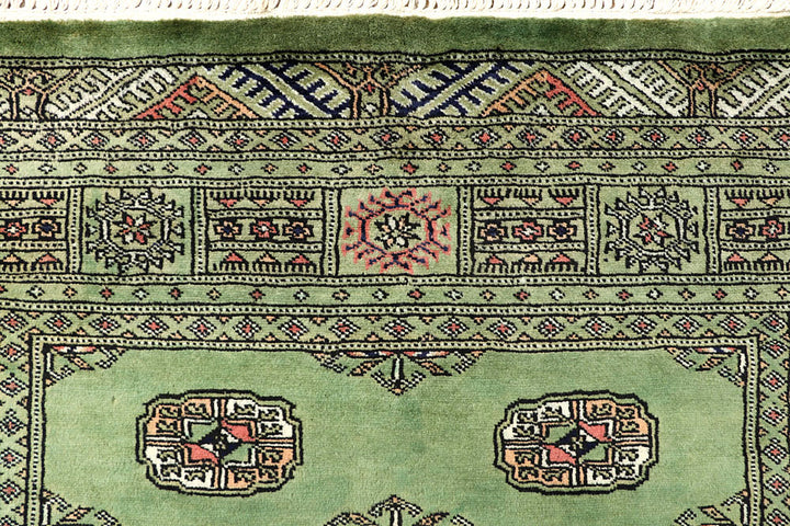 Dark Sea Green Bokhara 4' x 6' 4 - No. 61082 - ALRUG Rug Store
