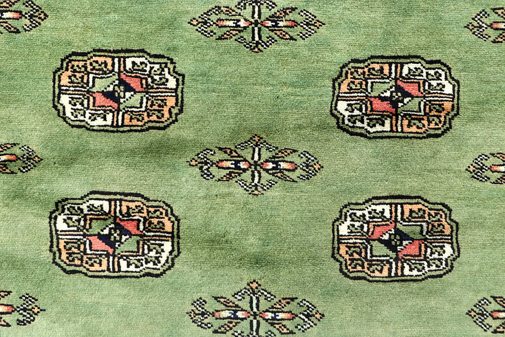 Dark Sea Green Bokhara 4' x 6' 4 - No. 61082 - ALRUG Rug Store