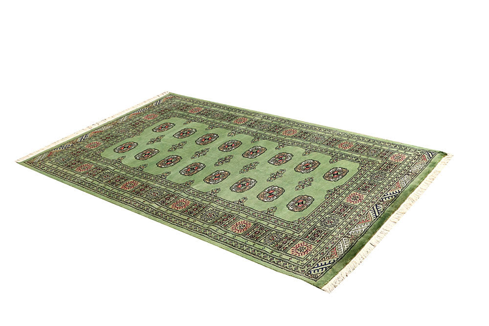 Dark Sea Green Bokhara 4' x 6' 4 - No. 61082 - ALRUG Rug Store