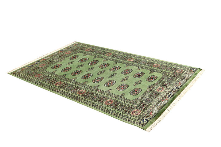 Dark Sea Green Bokhara 4' x 6' 4 - No. 61082 - ALRUG Rug Store