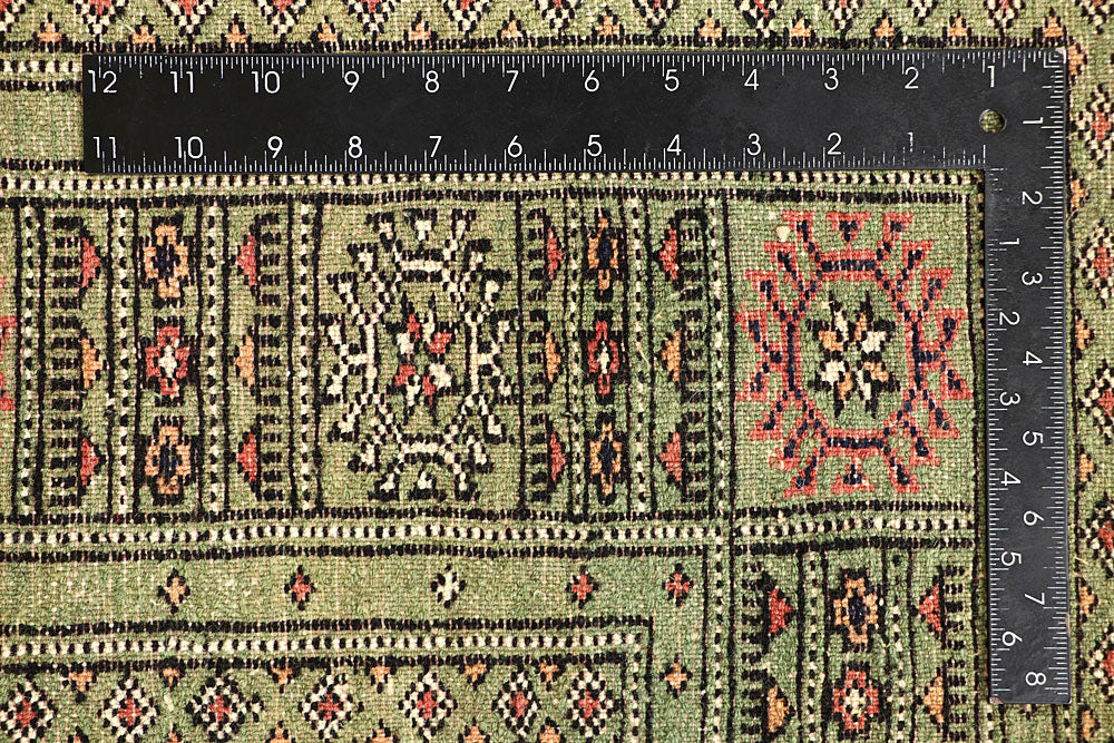Dark Sea Green Bokhara 4' x 6' 4 - No. 61082 - ALRUG Rug Store