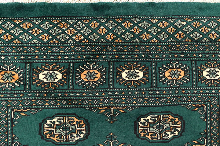 Sea Green Bokhara 4' x 6' 1 - No. 61083 - ALRUG Rug Store