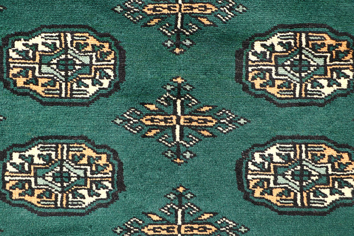 Sea Green Bokhara 4' x 6' 1 - No. 61083 - ALRUG Rug Store