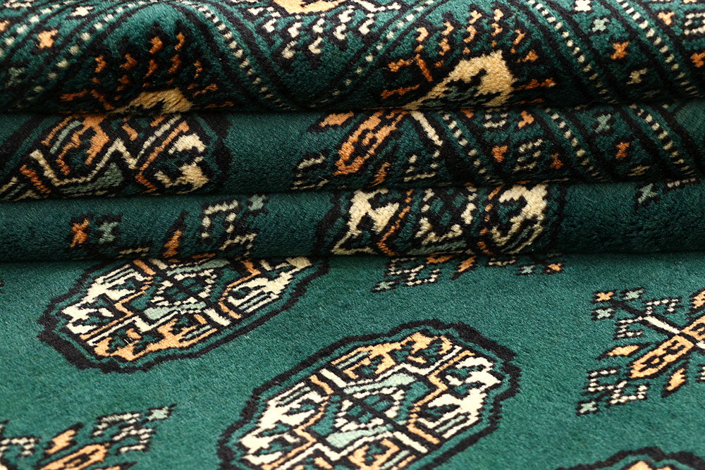 Sea Green Bokhara 4' x 6' 1 - No. 61083 - ALRUG Rug Store