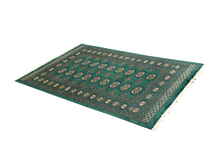 Sea Green Bokhara 4' x 6' 1 - No. 61083 - ALRUG Rug Store