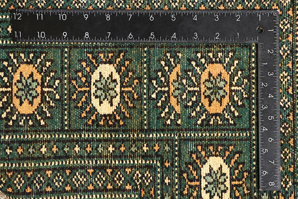 Sea Green Bokhara 4' x 6' 1 - No. 61083 - ALRUG Rug Store