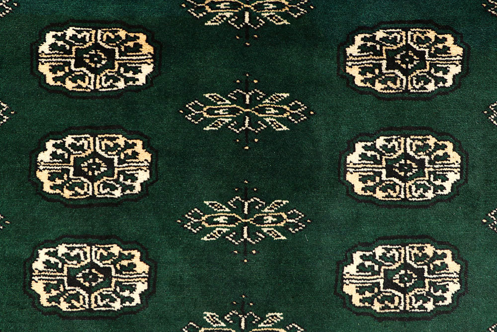 Darkgreen Bokhara 4' x 6' - No. 61084 - ALRUG Rug Store
