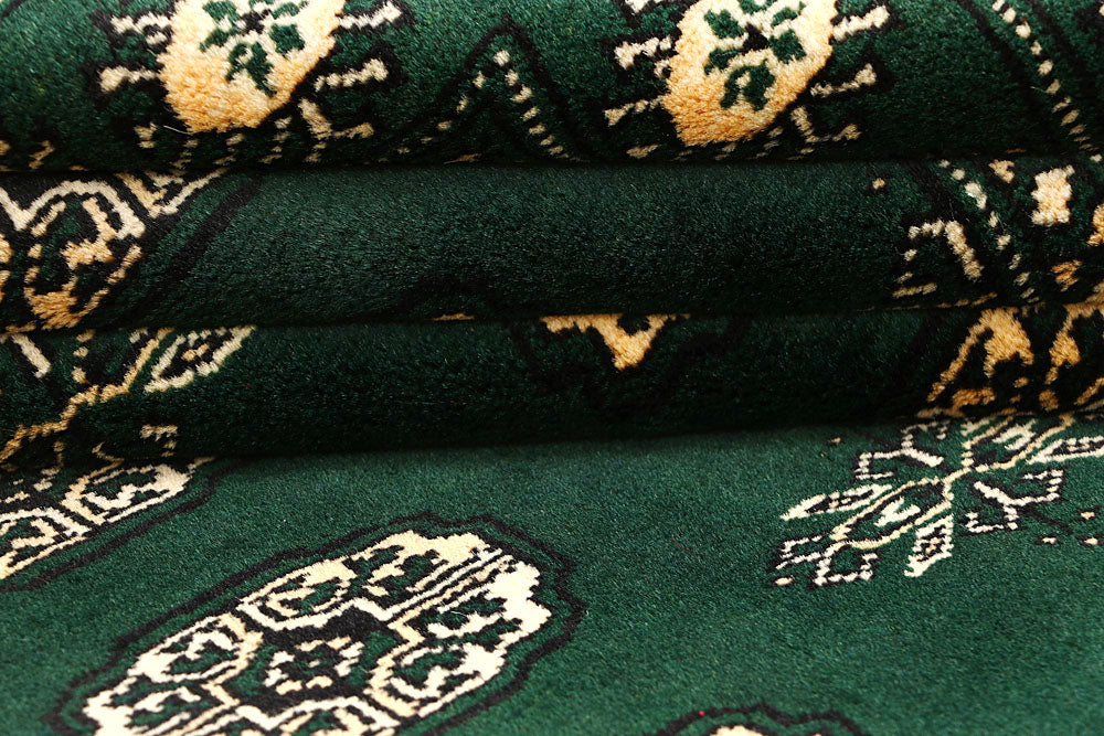 Darkgreen Bokhara 4' x 6' - No. 61084 - ALRUG Rug Store