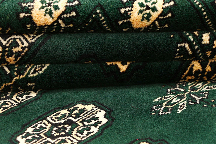Darkgreen Bokhara 4' x 6' - No. 61084 - ALRUG Rug Store
